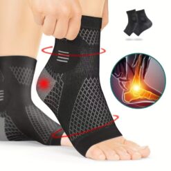 2-Pack Ankle Compression Socks with Arch Support